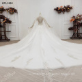 Jancember HTL1551 Wedding Dress Luxury Crystal Beaded Tulle Ball Gown Wedding Dresses